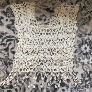 Crochet bohemian top
